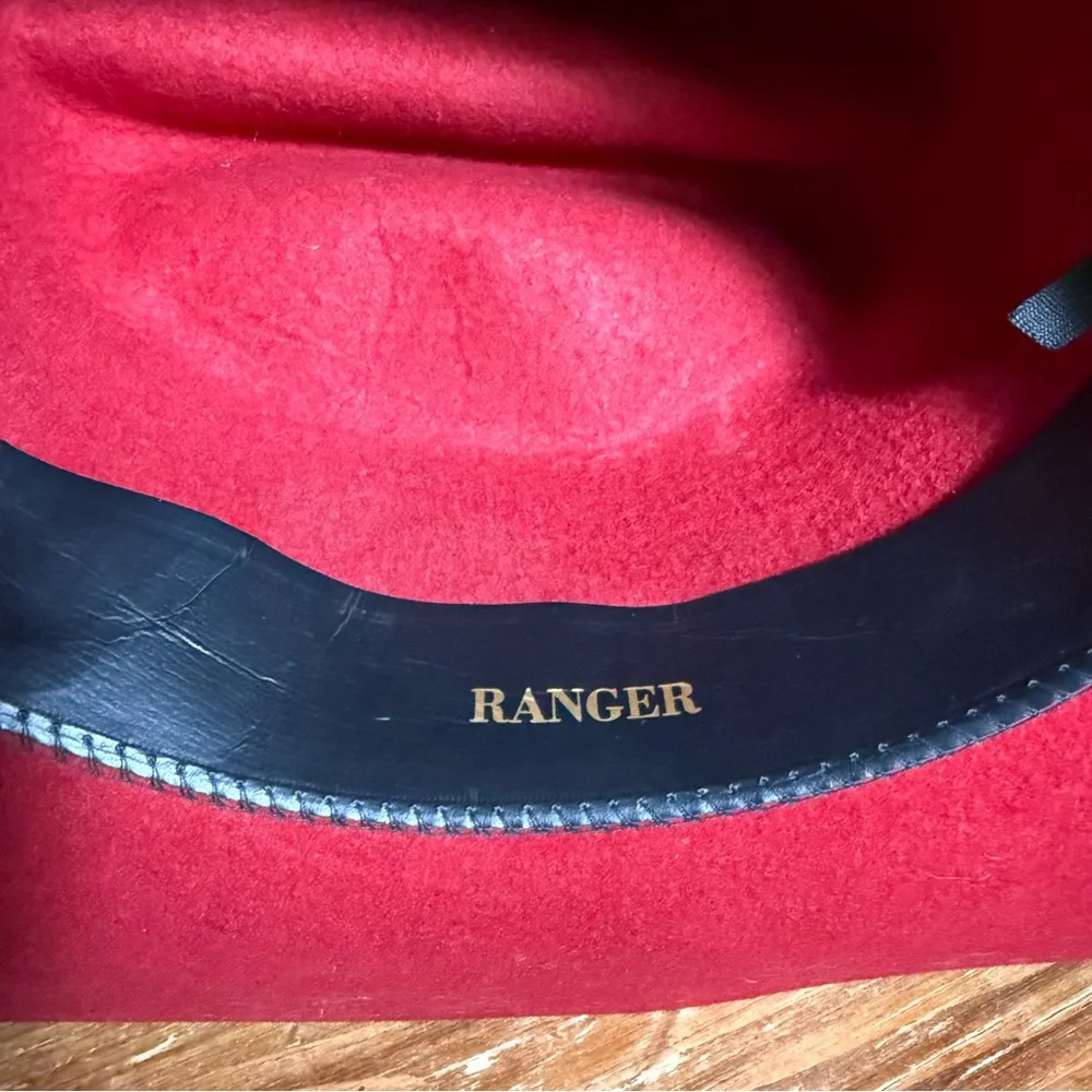Vintage Youth Sidekicks Western Red Cowboy Hat, Lana/Laine, Size‎ L